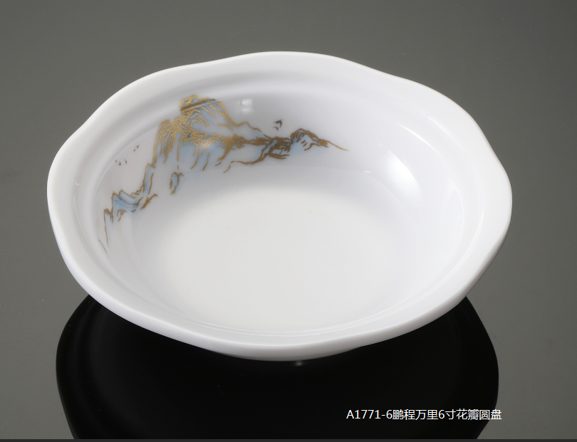 A1771-6鹏程万里6寸花瓣圆盘