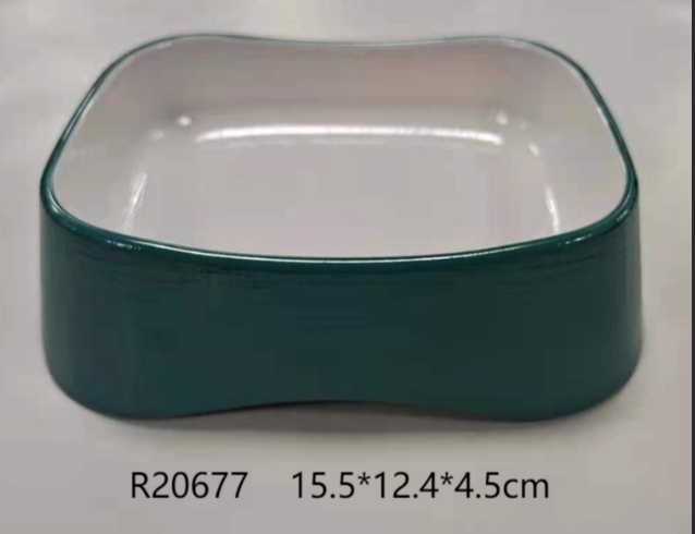 布纹绿白R20677  6.1”寸直边盒