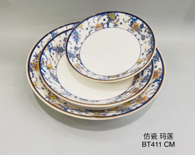 玛莲MLBT41108 8寸10寸12寸斜边线纹圆盘