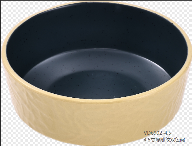 金色海岸VD6902-4.5  4.5寸浮雕纹双色碗