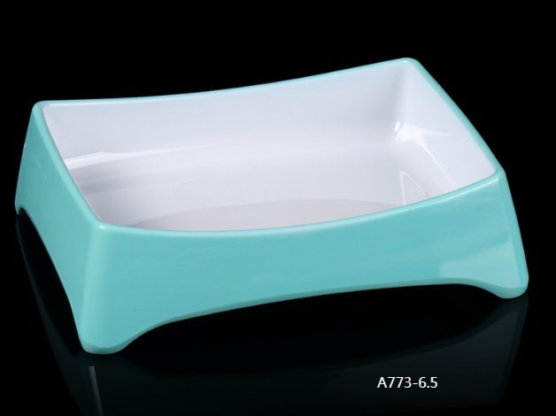 A773-6.5/7.5白玉绿6.5寸7.5寸长方份数盘