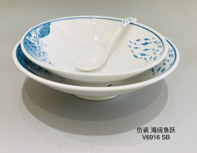 V6916海阔鱼跃面碗